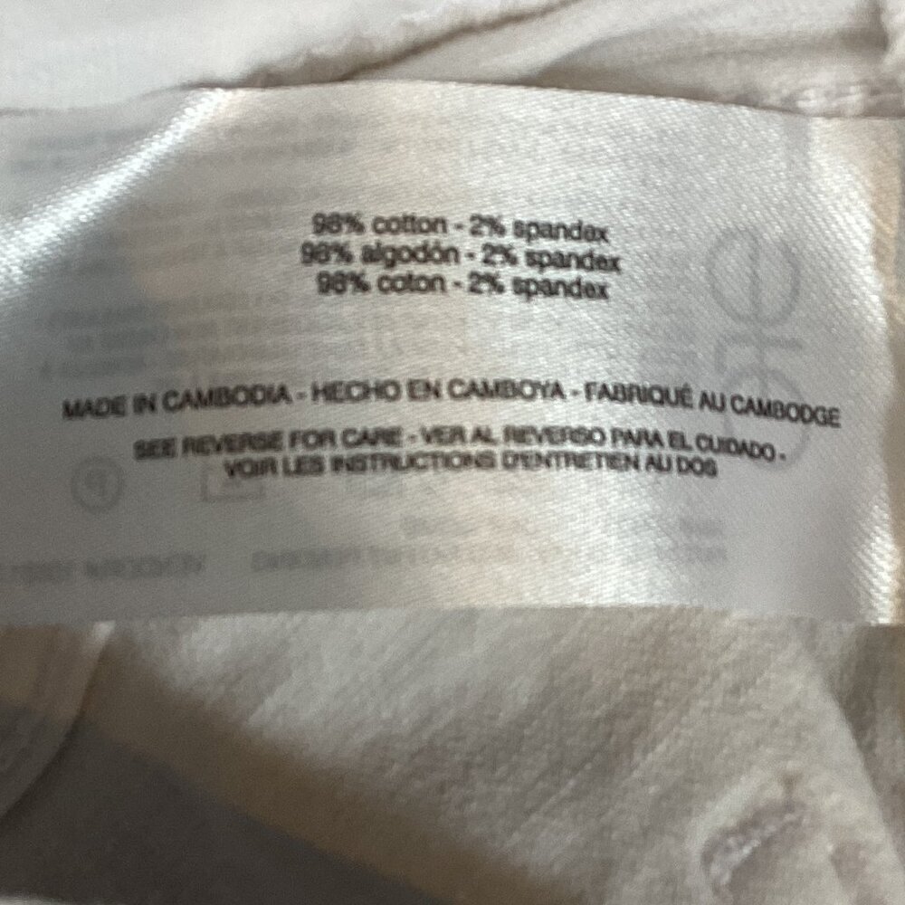 Bundle of 2 Pairs of Gloria Vanderbilt Jeans Sz 10P & 10 Brown & White #327C - Picture 7 of 7